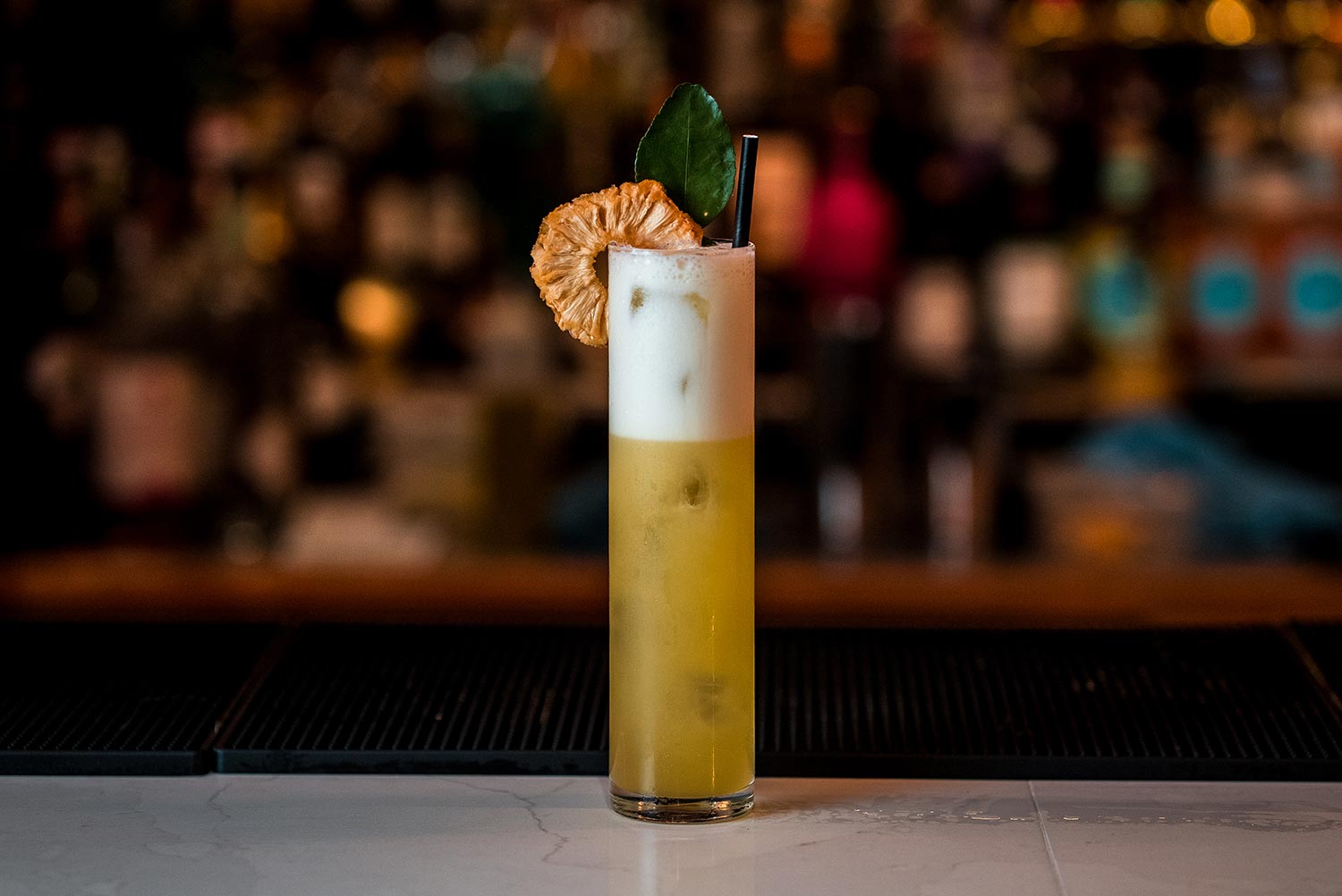 A cocktail served at the Cristi's bar