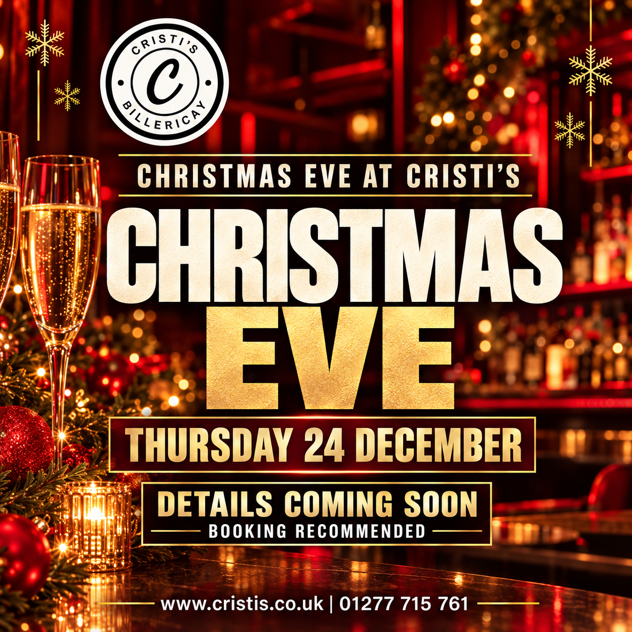 Christmas Eve at Cristi’s – 24 December 2026