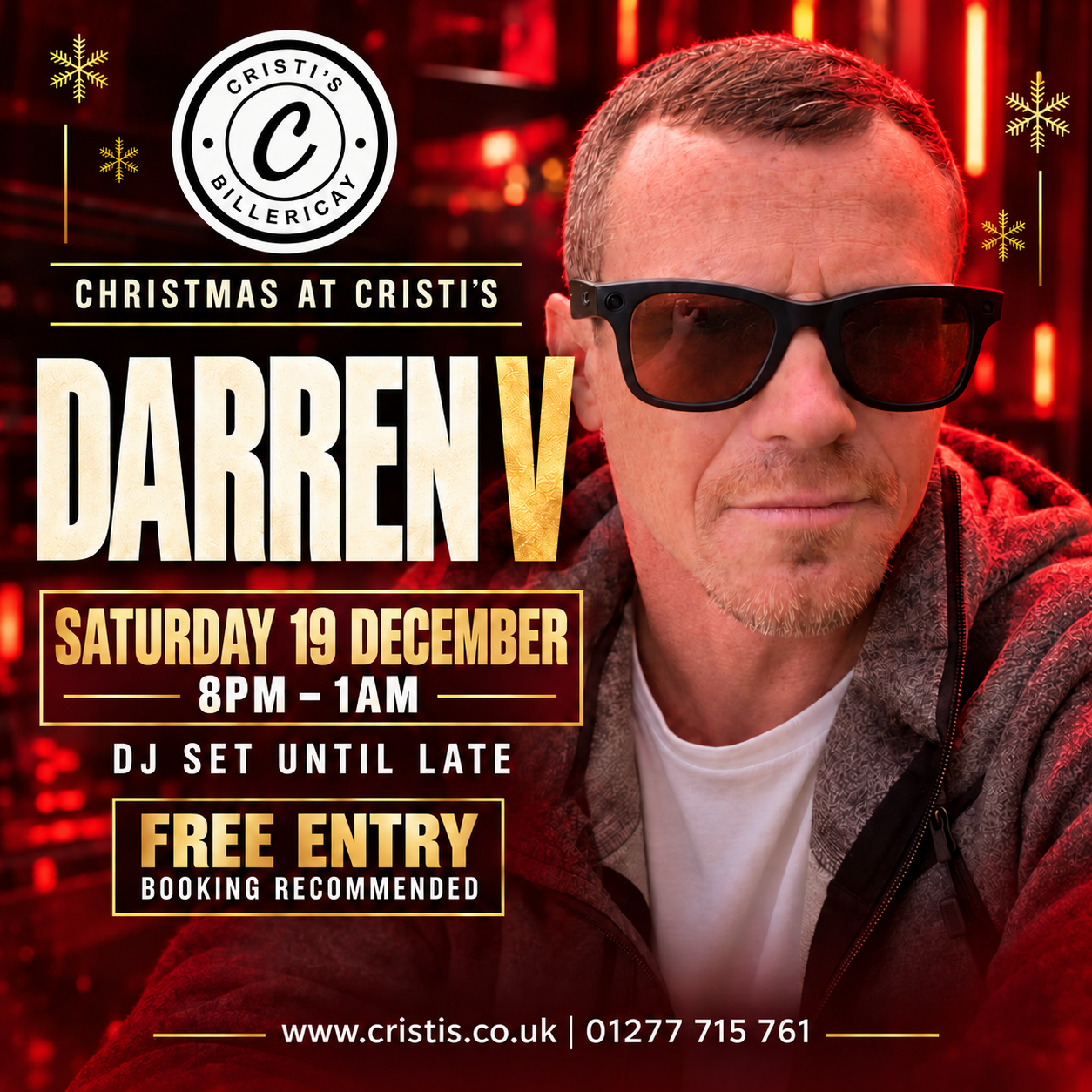 Darren V at Cristi’s – 19 December 2026